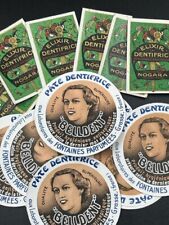Lot etiquettes dentifrice d'occasion  Sèvres