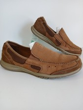 Clarks brown nubuck for sale  WIGTON