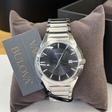 Relógio masculino BULOVA mostrador preto CLASSIC 38mm aço inoxidável - 96B149 MSRP: US$ 325 comprar usado  Enviando para Brazil