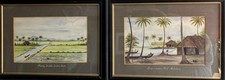 Antique watercolour painting d'occasion  Expédié en Belgium
