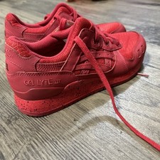 Sapato Asics Gel Lyte III Tamanho - 7 Feminino Masculino 5 1/2 Vermelho Sólido Forte Sem Palmilha comprar usado  Enviando para Brazil