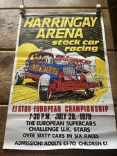 Stock car poster for sale  DEESIDE