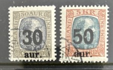 Iceland 1925 surcharged for sale  HORSHAM