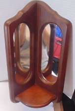 Vintage wood mirrored for sale  Gleason