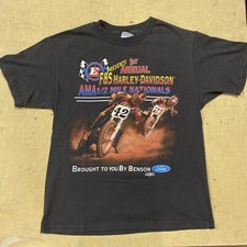Camiseta Vintage AMA Motorcycle Racing Eldora Speedway 1ª Anual Tamanho G Harley comprar usado  Enviando para Brazil