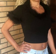 Maglietta aderente nera usato  Milano