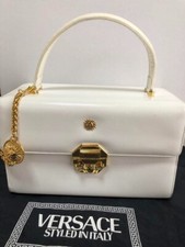 Bolsa de mão VERSACE Vanity POACH BRANCA Sun Burst CHARME vintage RARA USADA JAPÃO comprar usado  Enviando para Brazil