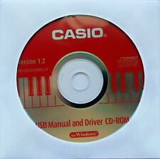 Casio USB Manual Y Controlador CD-ROM Disco en Funda Versión 1.2 para CTK-720 LK-100 segunda mano  Embacar hacia Argentina