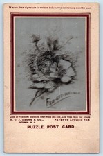 Cartão postal antigo não publicado c1905 Forget Me Not Flowers Deek Paralax novidade, usado comprar usado  Enviando para Brazil