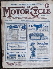 Motor Cycle Magazine 1916 Mechanical Lubrication segunda mano  Embacar hacia Mexico