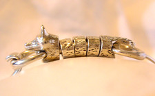 Silver bangle foxy for sale  NORMANTON