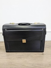 Vintage black leather for sale  LOWESTOFT