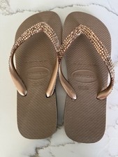 Usado, Chinelos femininos Havaianas com cristais Swarovski comprar usado  Enviando para Brazil