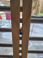 Pendentif saphir chaine d'occasion  La Queue-en-Brie