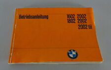 Betriebsanleitung bmw 1602 gebraucht kaufen  Jever
