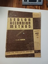 Método de acordeão Sedlon por J.H.Sedlon 1-B lição partituras LIVRO comprar usado  Enviando para Brazil