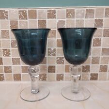 Blue bubble glass for sale  PRINCES RISBOROUGH