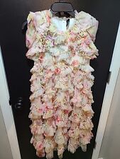 Vestido Aguja e Hilo Peonía Promesa Marilla Volantes Niños Talla 11 Niñas segunda mano  Embacar hacia Mexico