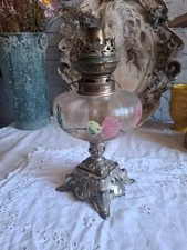 Lampe pétrole verre d'occasion  Villeneuve-la-Guyard