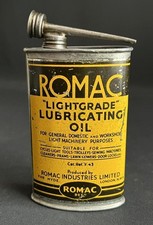 ROMAC LIGHTGRADE VINTAGE CICLO LUBRIFICANTE LATA PENETRANTE LUBRIFICADOR DISPLAY LATA, usado comprar usado  Enviando para Brazil