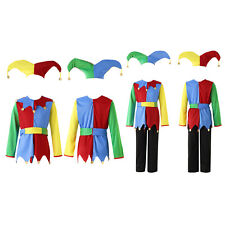 Conjunto de fantasia de palhaço unissex infantil menino circo carnaval cosplay festa 4 peças comprar usado  Enviando para Brazil