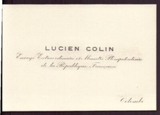 Carte visite colin d'occasion  Bellegarde
