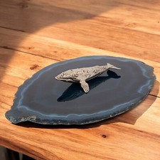 Vtg pewter whale for sale  Gilbert