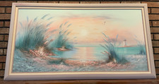 Vintage seascape lighthouse for sale  Quincy