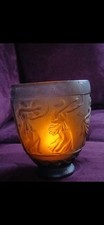 Vase verre moulé d'occasion  Vaux-sur-Mer