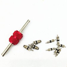 Vástago de aire acondicionado núcleo de válvula de CA R134A con kit de herramientas removedor juego de 9 piezas segunda mano  Embacar hacia Mexico