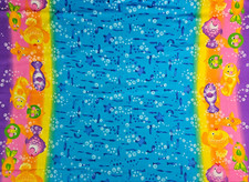 Tecido Happy Bubble Fish Swimming 44" de largura algodão vintage 3 jardas comprar usado  Enviando para Brazil