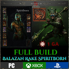 💥Diablo 4💥Balazan Rake Spiritborn💥 BUDOWA GRY KOŃCOWEJ 💥SEZON 9 GRZECHÓW HORADRIM na sprzedaż  PL