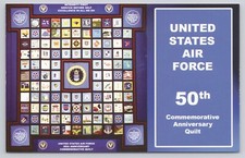 Cartão postal colcha comemorativa do 50º aniversário da Força Aérea dos Estados Unidos da USAF comprar usado  Enviando para Brazil