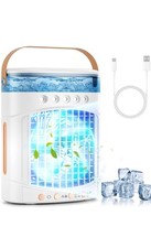 Ar condicionado portátil, ventilador refrigerador de ar portátil 4 em 1 com tanque de 700 ml, 2 especificações comprar usado  Enviando para Brazil