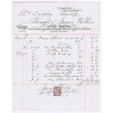 1885 billhead james for sale  GLASGOW