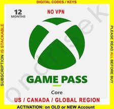 Xbox Game Pass Core 12 meses Live Gold REGIÃO DOS EUA / MUNDIAL comprar usado  Enviando para Brazil