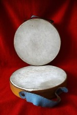 Coppia tamburelli legno usato  Villata