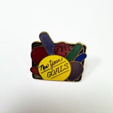 Avental vintage McDonalds fast food metas de ano novo esmalte lapela chapéu funcionário comprar usado  Enviando para Brazil