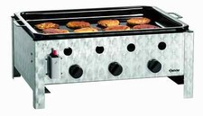 Bartscher Grill gazowy Stół-Grill Stół-Brytfanna Patelnia grillowa Stal nierdzewna Srebrna NOWA na sprzedaż  Wysyłka do Poland