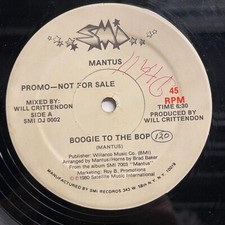 Usado, Mantus – Boogie To The Bop / Slidin' To The Music 12" Vinyl 1980 SMI – SMI DJ comprar usado Usado, Mantus – Boogie To The Bop / Slidin' To The Music 12" Vinyl 1980 SMI – SMI DJ comprar usado  Enviando para Brazil