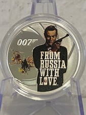 Silbermünze james bond gebraucht kaufen  Dortmund