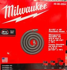 Mangueira flexível Milwaukee 49-90-2004 2-1/2" X 16' para aspiradores de loja úmida/seca comprar usado  Enviando para Brazil