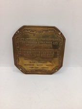 Antique brass placque for sale  NORTHAMPTON