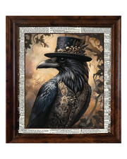 Signed framed crow for sale  Bristol