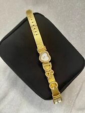 Dolce Gabbana Vintage Gold Watch Leather Bracelet segunda mano  Embacar hacia Argentina