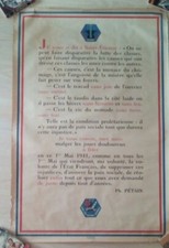 Guerre affiche originale d'occasion  Montargis