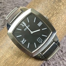 Seiko relógio masculino 7N39-0AS0 data tom prata quartzo retangular 34mm 7", usado comprar usado  Enviando para Brazil