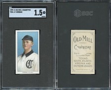 T206 J.F. Kiernan Southern League ~~ SGC 1.5 ~~ Old Mill back comprar usado  Enviando para Brazil