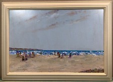 Pintura emoldurada acrílica cena praia Donald Fraser Sandy Shores comprar usado Pintura emoldurada acrílica cena praia Donald Fraser Sandy Shores comprar usado  Enviando para Brazil