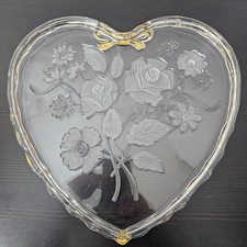 Crystal heart platter for sale  Castle Rock